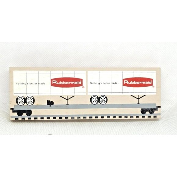 1995 The Cats Meow Faline 95 Nothing Is Better Made Rubbermade Truck Wood Block - Picture 1 of 10